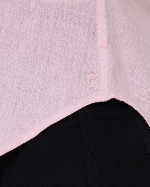 Ritemate Womens Pilbara Classic Fit Linen L/S Shirt (RMPC005) Pink
