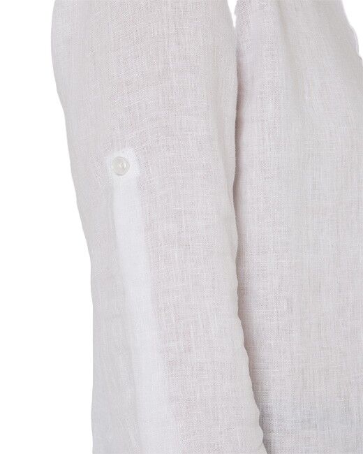 Ritemate Womens Pilbara Linen L/S Shirt (RMPC005) White 