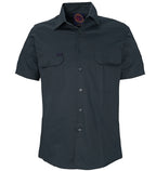 Ritemate Mens Open Front Heavy Weight S/S Work Shirt (RM1000S) Bottle