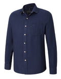 Ritemate Mens Pilbara Classic Fit Linen L/S Shirt (RMPC055) Navy