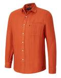Ritemate Mens Pilbara Classic Fit Linen L/S Shirt (RMPC055) Rust