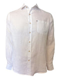 Ritemate Mens Pilbara Linen L/S Shirt (RMPC055) White 