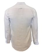 Ritemate Mens Pilbara Linen L/S Shirt (RMPC055) White 