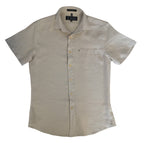 Ritemate Mens Pilbara Linen S/S Shirt (RMPC055S) Flax 