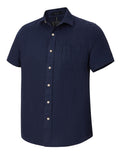 Ritemate Mens Pilbara Classic Fit Linen S/S Shirt (RMPC055S) Navy