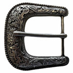 Ritemate Unisex Pilbara Western Dress Buckle Tooled Leather Belt (RMPW004) Dark Brown