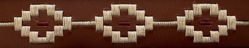 Ritemate Unisex Pilbara Western Dress Buckle Navajo Leather Belt (RMPW007) Tan