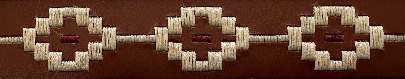 Ritemate Unisex Pilbara Western Dress Buckle Navajo Leather Belt (RMPW007) Tan