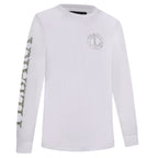 Ritemate Mens Pilbara Crew Neck L/S Tee (RMPC148) White