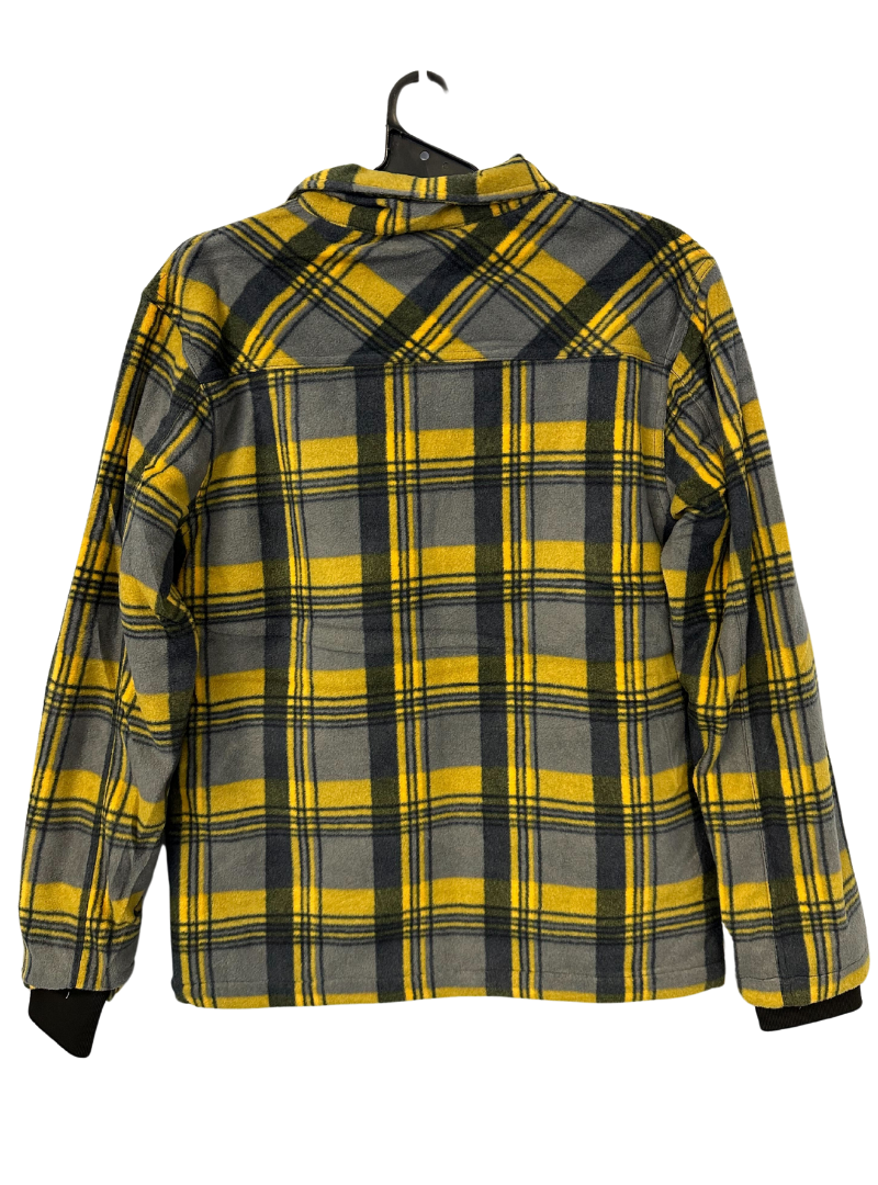 Ritemate Mens Pilbara Polar Fleece Jacket (RMPC056) Yellow/Navy/White