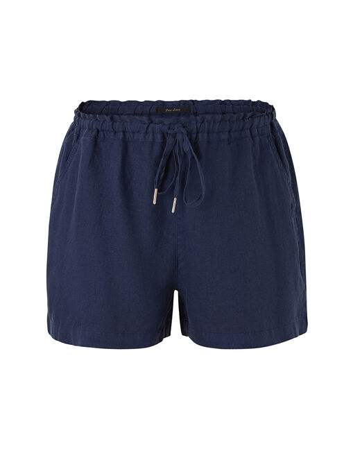 Ritemate Womens Pilbara Olivia Linen Shorts (RMPC079) Navy