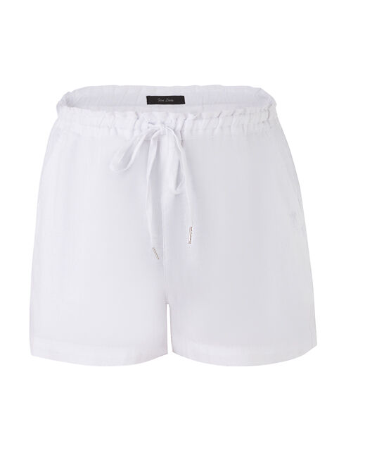 Ritemate Womens Pilbara Olivia Linen Shorts (RMPC079) White