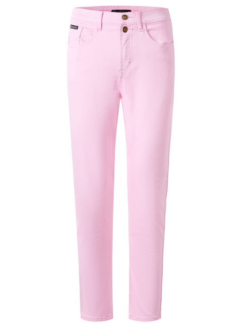 Ritemate Womens Pilbara Bella Cotton Stretch Capri Jeans (RMPC138) Pink