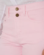 Ritemate Womens Pilbara Bella Cotton Stretch Capri Jeans (RMPC138) Pink