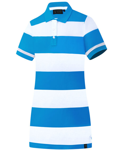 Ritemate Womens Pilbara Madeline Classic Polo Dress (RMPC130) Cornflower/White