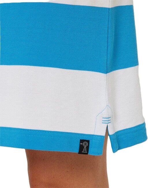 Ritemate Womens Pilbara Madeline Classic Polo Dress (RMPC130) Cornflower/White