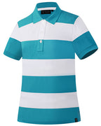 Ritemate Womens Pilbara Sophia Classic Cotton Polo (RMPC122) Jade/White