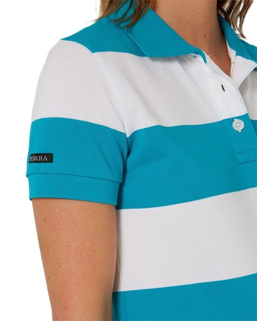 Ritemate Womens Pilbara Sophia Classic Cotton Polo (RMPC122) Jade/White