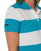 Ritemate Womens Pilbara Sophia Classic Cotton Polo (RMPC122) Jade/White