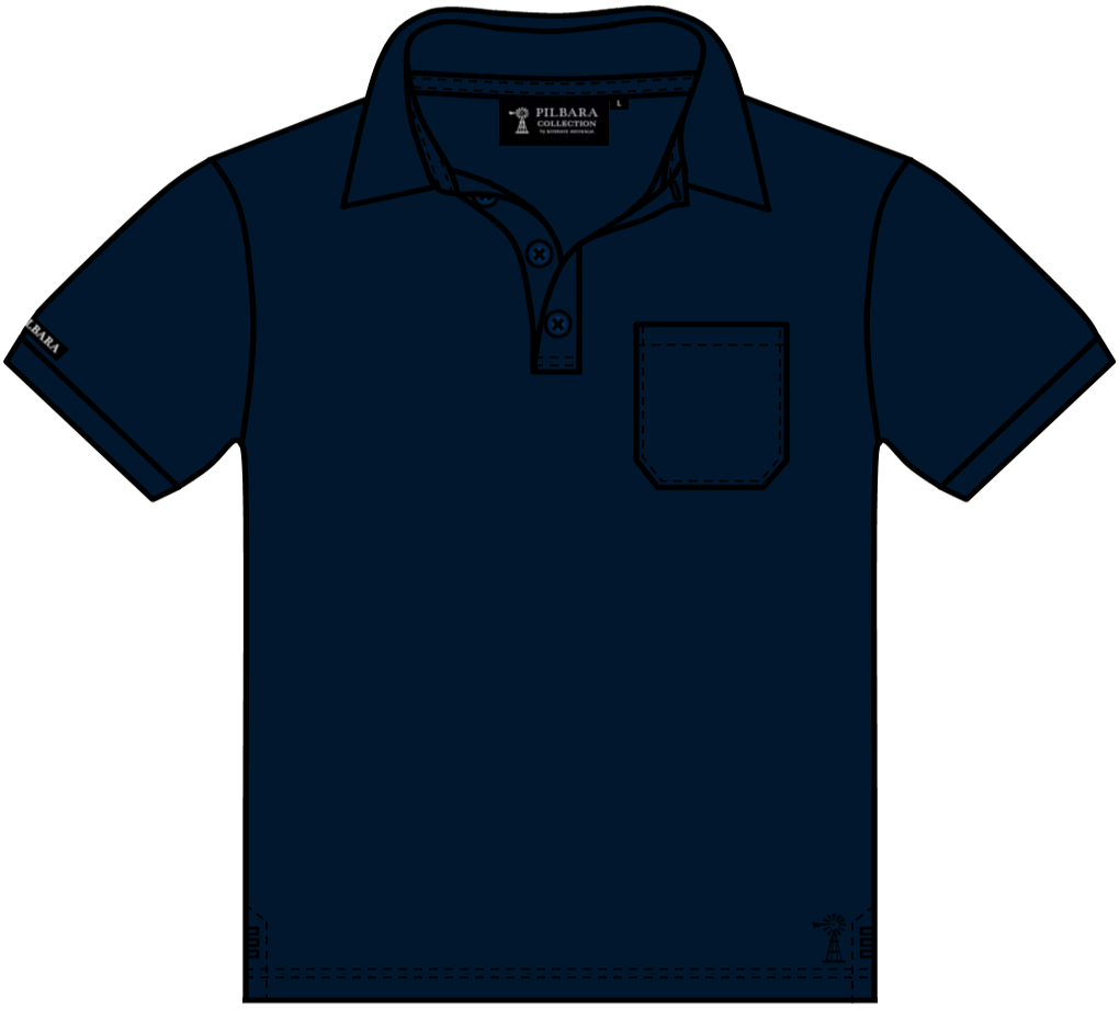 Ritemate Mens Pilbara Classic Cotton Polo (RMPC156) French Navy