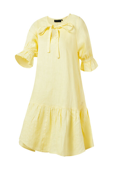 Ritemate Womens Pilbara Tilly 3/4 Sleeve Linen Dress (RMPC136) Daisy
