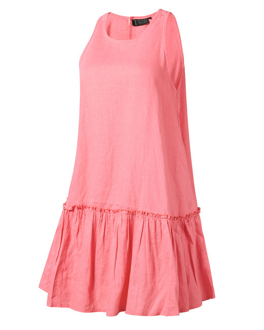 Ritemate Womens Pilbara Emma Linen Sun Dress (RMPC137) Lipstick