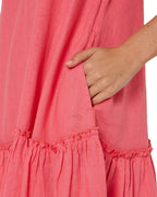 Ritemate Womens Pilbara Emma Linen Sun Dress (RMPC137) Lipstick