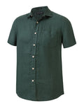 Ritemate Mens Pilbara Classic Fit S/S Linen Shirt (RMPC055S) Alpine