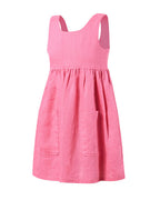 Ritemate Girls Pilbara Zoe Linen Sundress (RMPC159) Lipstick
