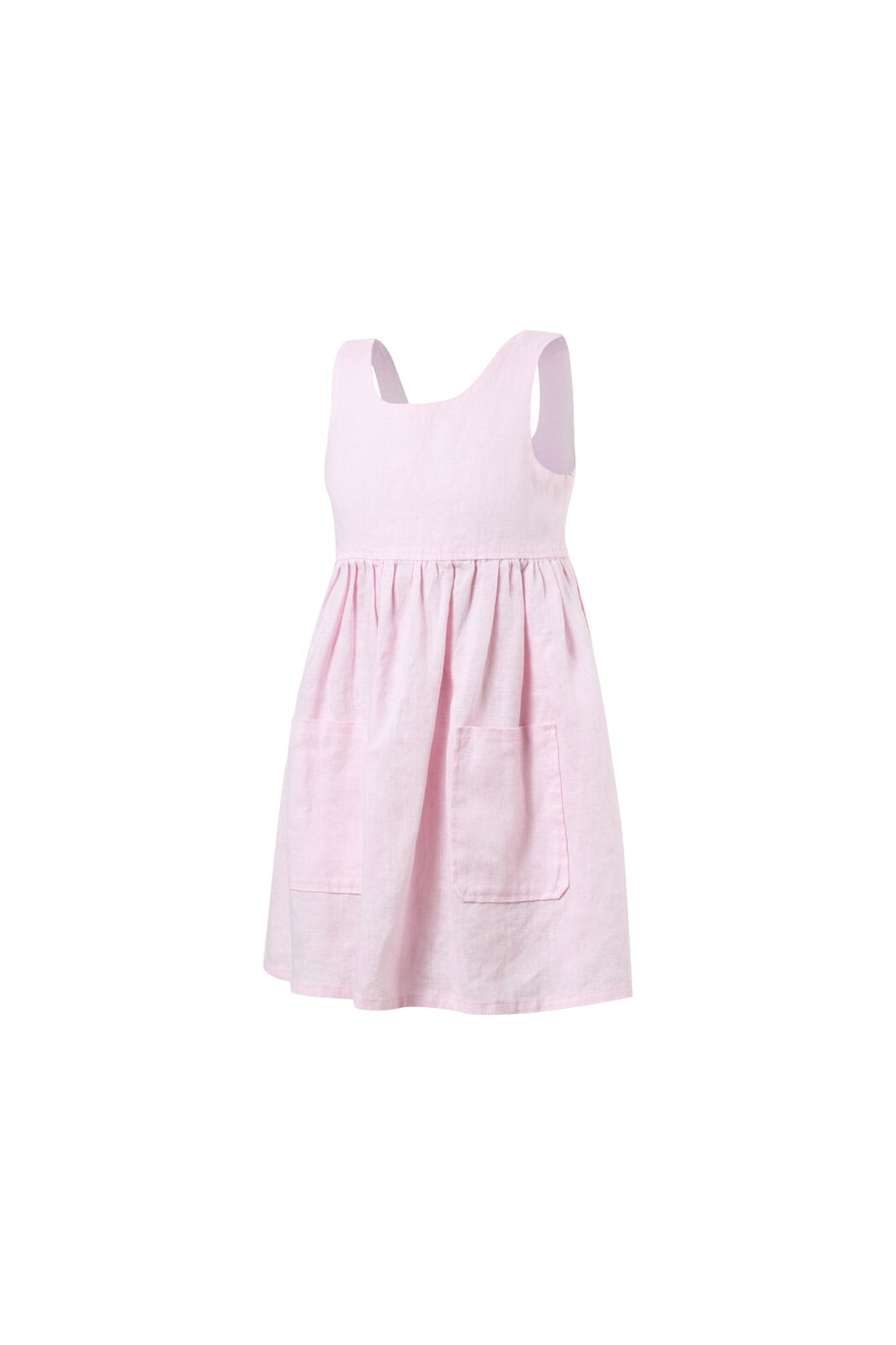 Ritemate Girls Pilbara Zoe Linen Sundress (RMPC159) Pink
