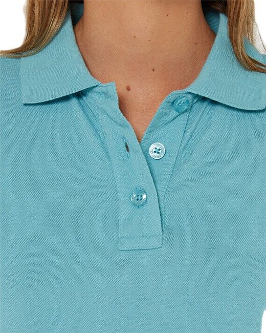 Ritemate Womens Pilbara Classic Cotton Polo (RMPC020) True Blue
