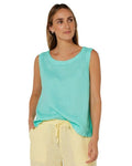 Ritemate Womens Pilbara Gabriella Linen Singlet (RMPC132) Mint