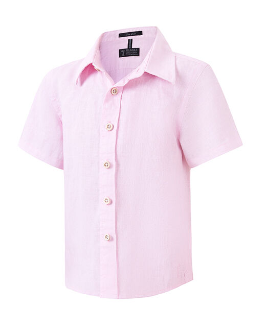 Ritemate Childrens Pilbara Classic Fit S/S Linen Shirt (RMPC151S) Pink