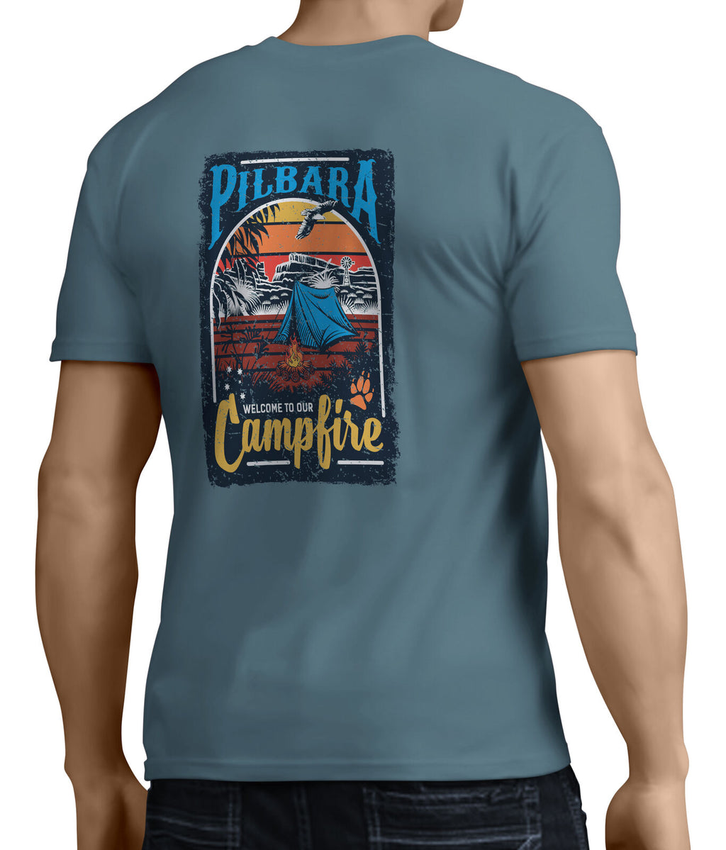 Ritemate Mens Pilbara Campfire S/S Tee (RMTC010) Slate