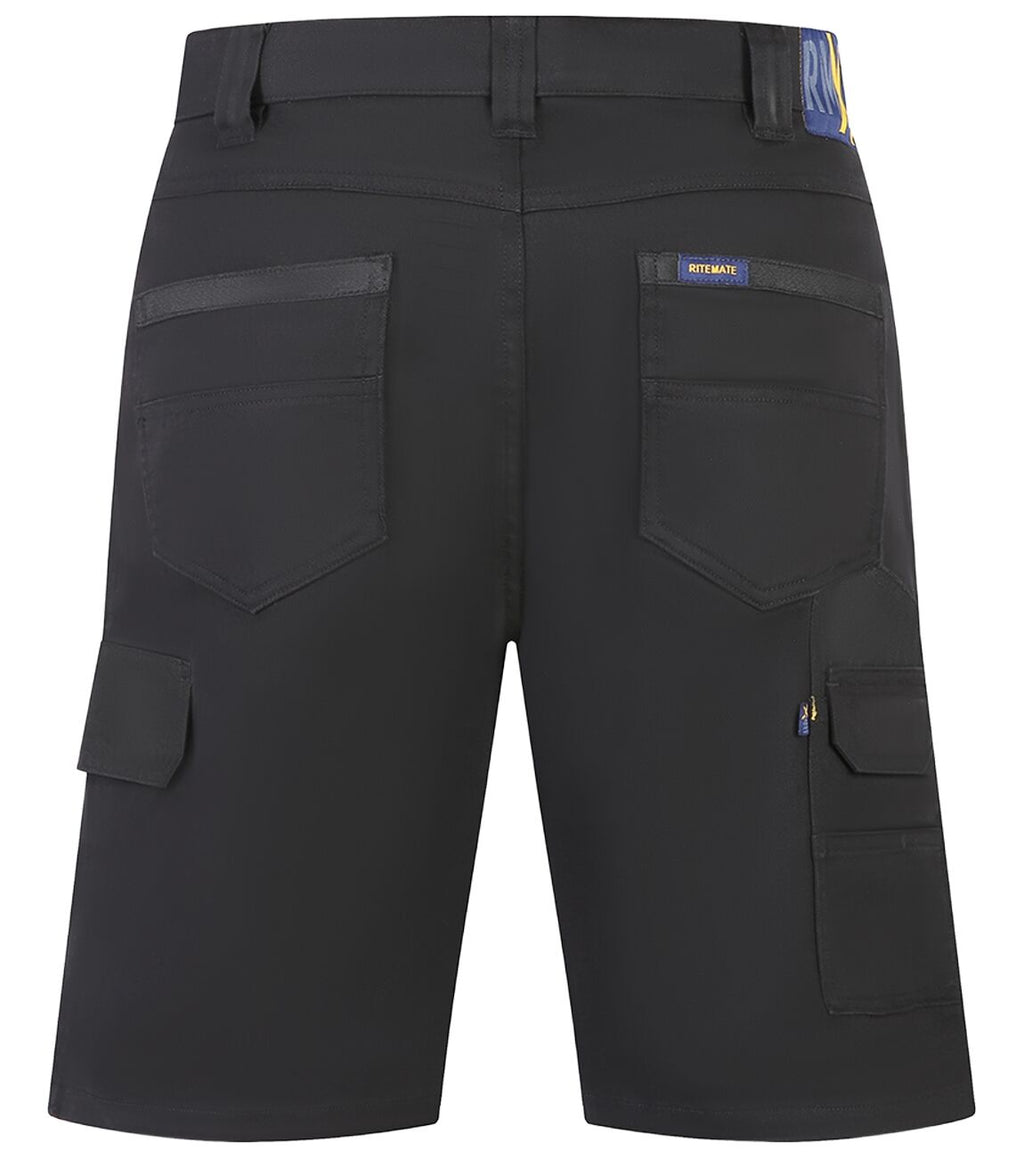 Ritemate Unisex RMX Fleixible Fit Mid Leg Tactical Shorts (RMX011S) Black