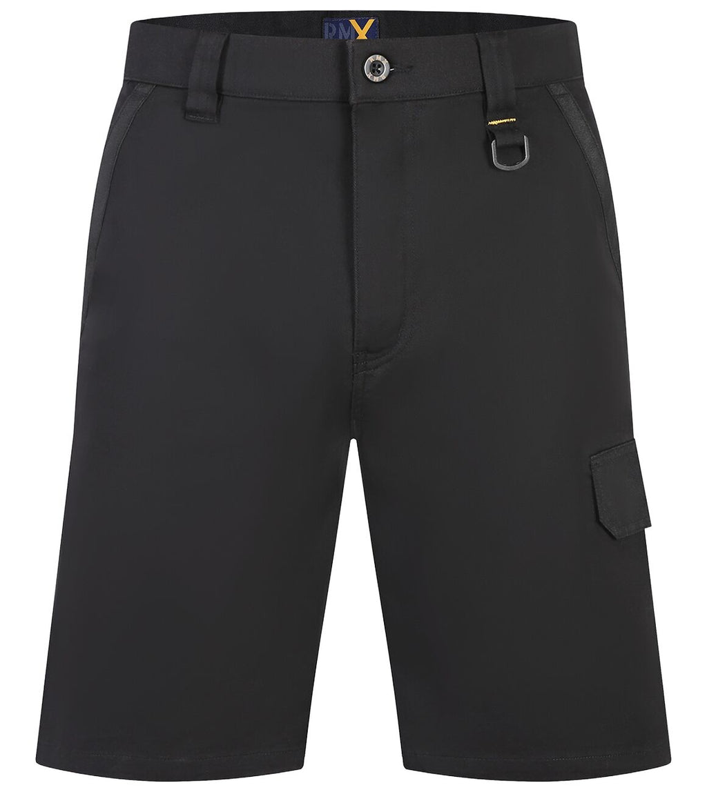 Ritemate Unisex RMX Fleixible Fit Mid Leg Tactical Shorts (RMX011S) Black