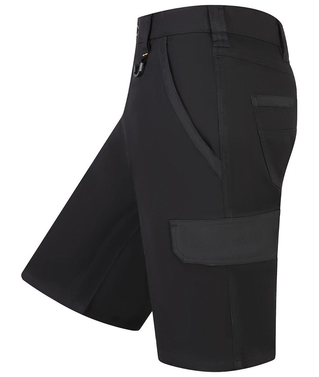 Ritemate Unisex RMX Fleixible Fit Mid Leg Tactical Shorts (RMX011S) Black