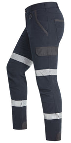 Ritemate Unisex RMX Fleixible Fit Tactical Pants with Reflective (RMX011R) Dark Navy