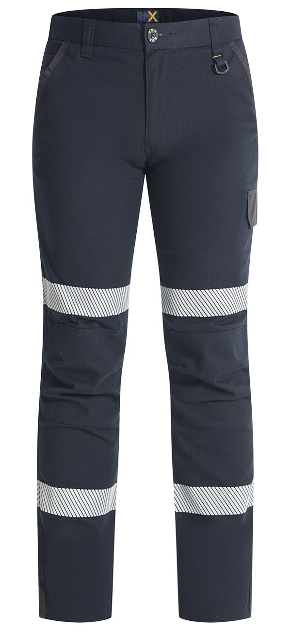 Ritemate Unisex RMX Fleixible Fit Tactical Pants with Reflective (RMX011R) Dark Navy