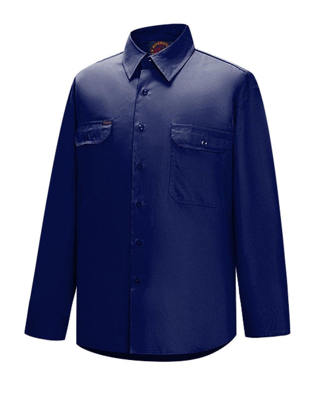 Ritemate Unisex Vented Open Front Lightweight L/S Work Shirt (RM108V3) Navy