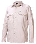 Ritemate Unisex RMX Flexible Open Front L/S Utility Shirt (RMX002) Clay
