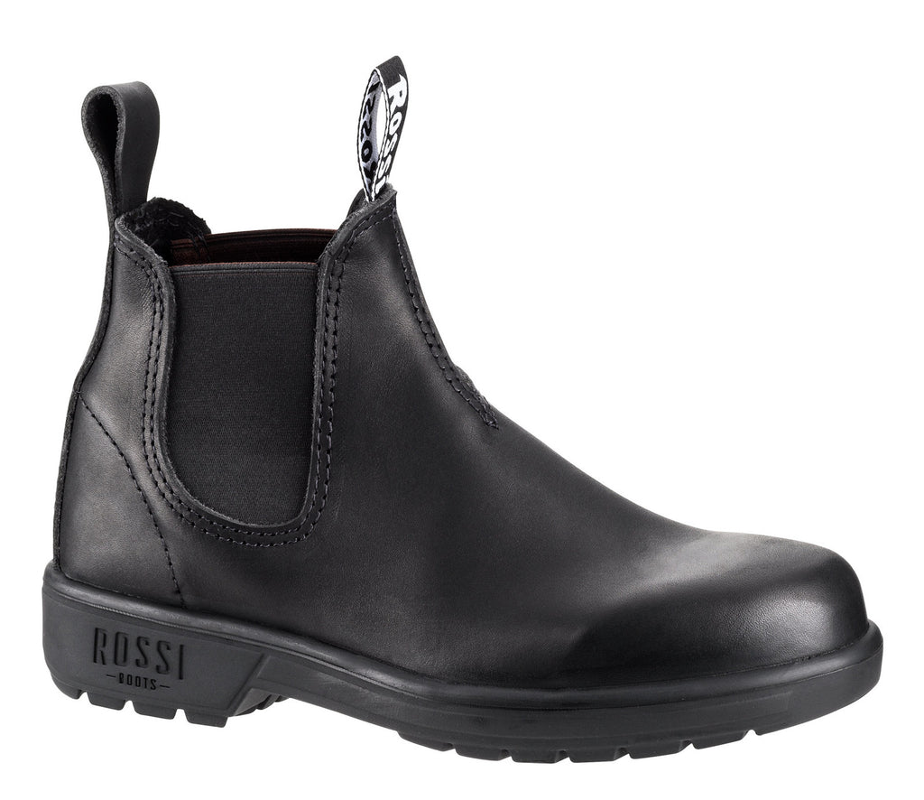 Rossi Mens Endura Elastic Sided Boots (301) Black