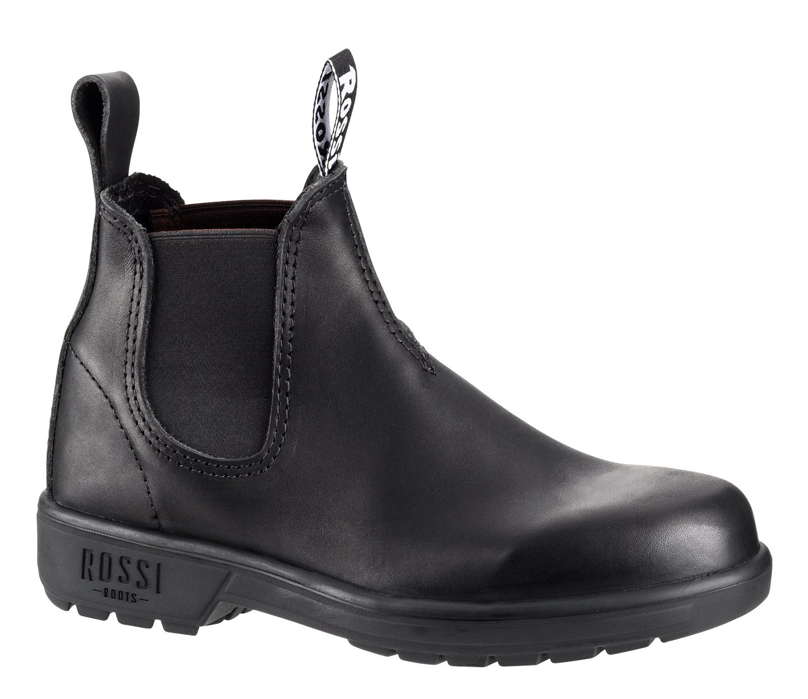 Rossi Mens Endura Elastic Sided Boots (301) Black