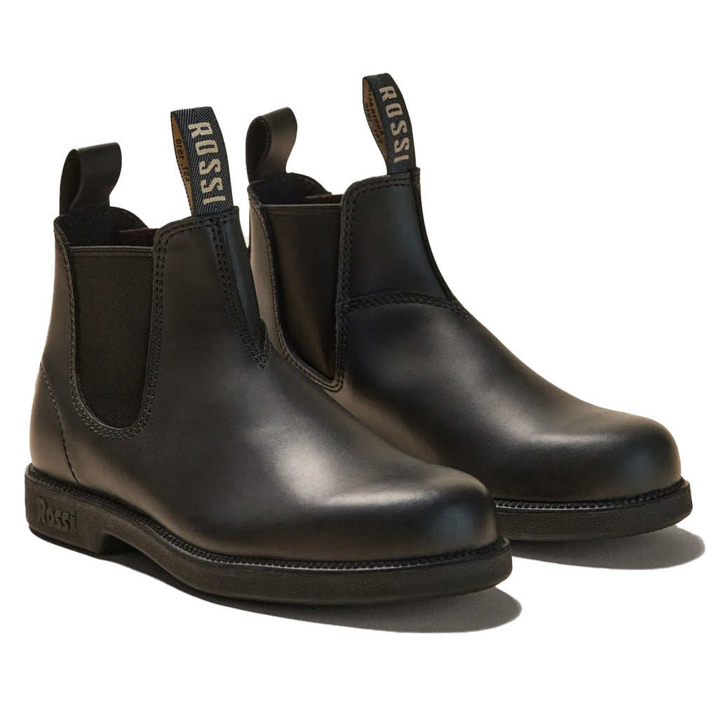 Rossi Boots Unisex Booma Elastic Sided Boots (607BLK) Black 