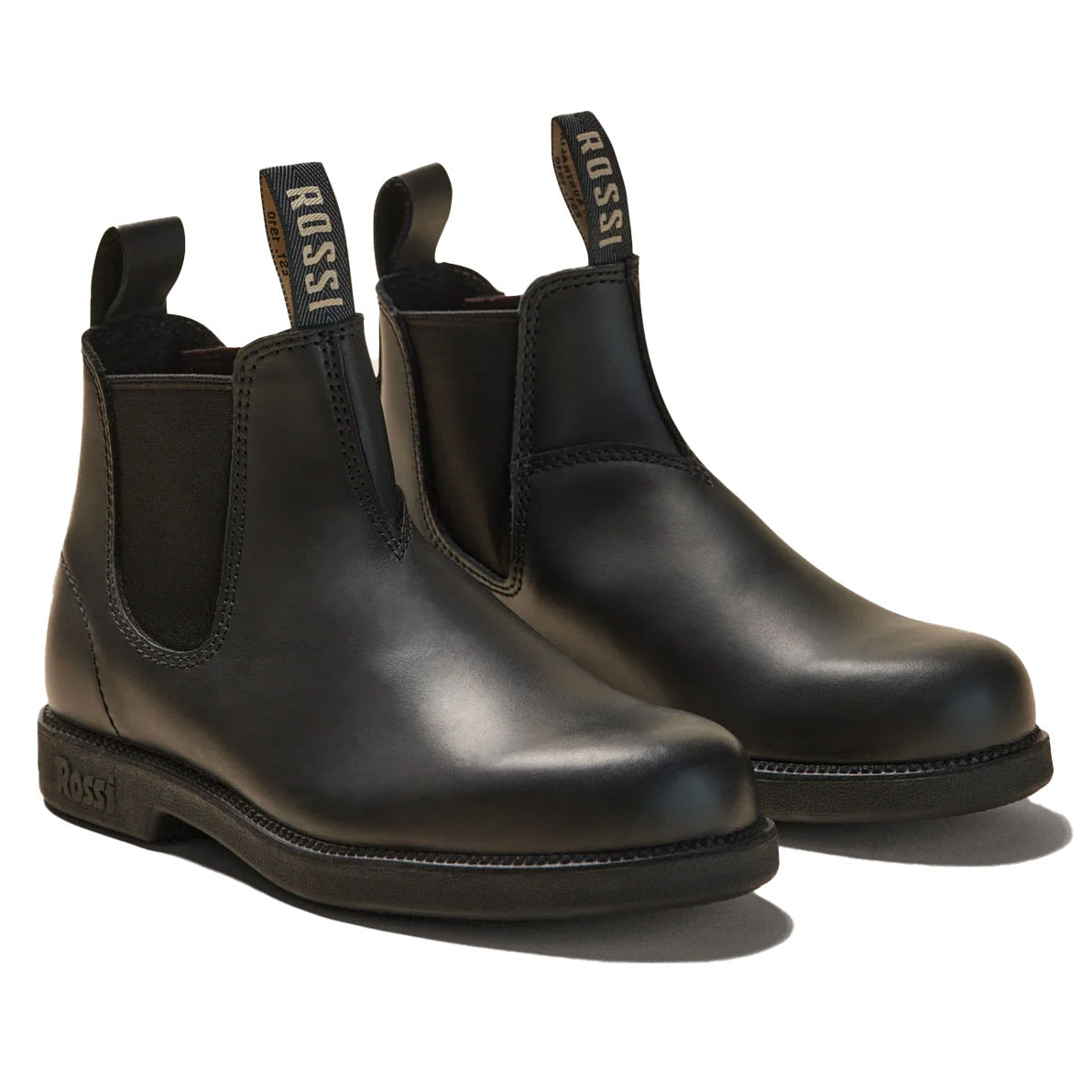 Rossi Boots Unisex Booma Elastic Sided Boots (607BLK) Black 