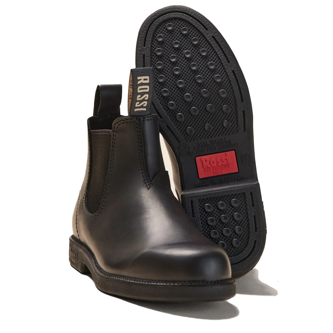 Rossi Boots Unisex Booma Elastic Sided Boots (607BLK) Black 