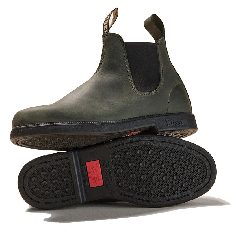Rossi Boots Unisex Booma Elastic Sided Boots (607MOS) Moss 