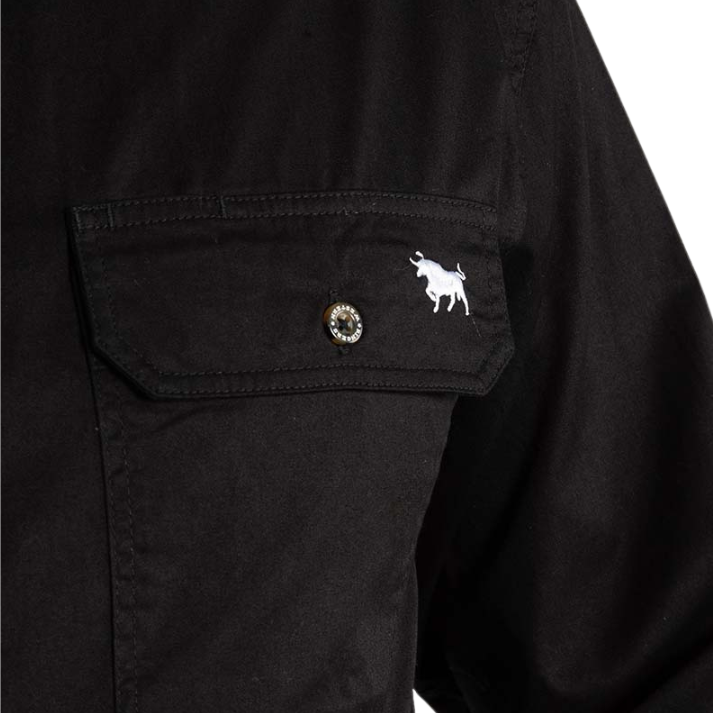 Ringers Western Mens King River L/S Full Button Workshirt (171110001) Black