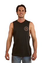 Ringers Western Mens Signature Bull Muscle Tank (117102002) Charcoal/Copper