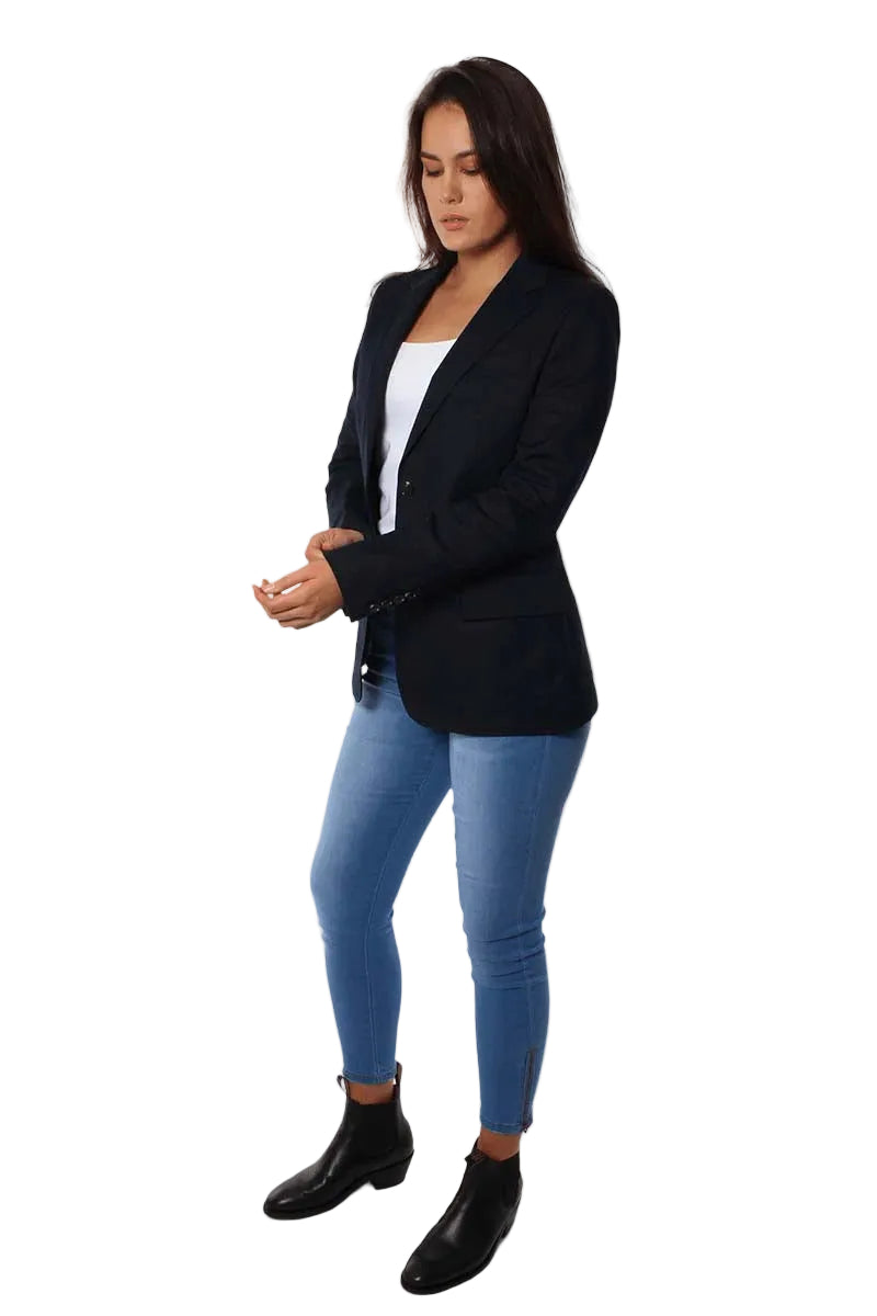 Ringers Western Womens Amelia Blazer (219111654) Dark Navy [SD]